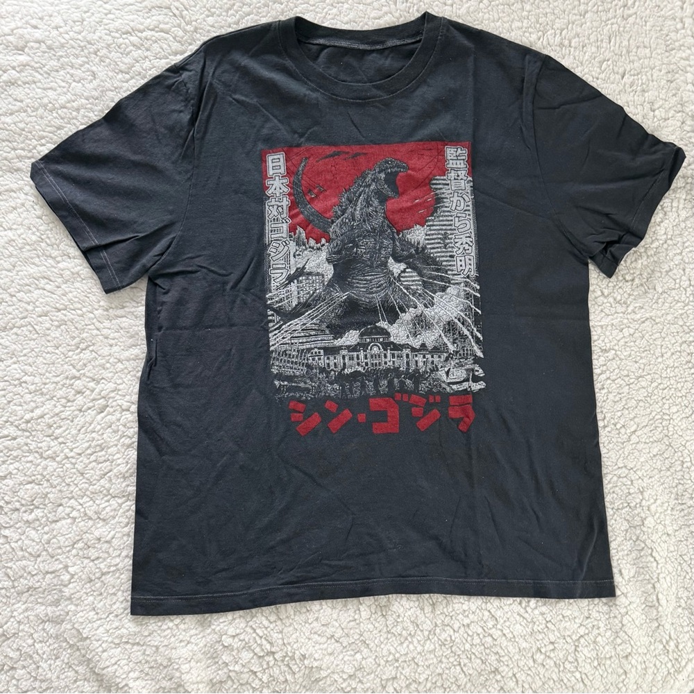 Black Godzilla Graphic T-Shirt